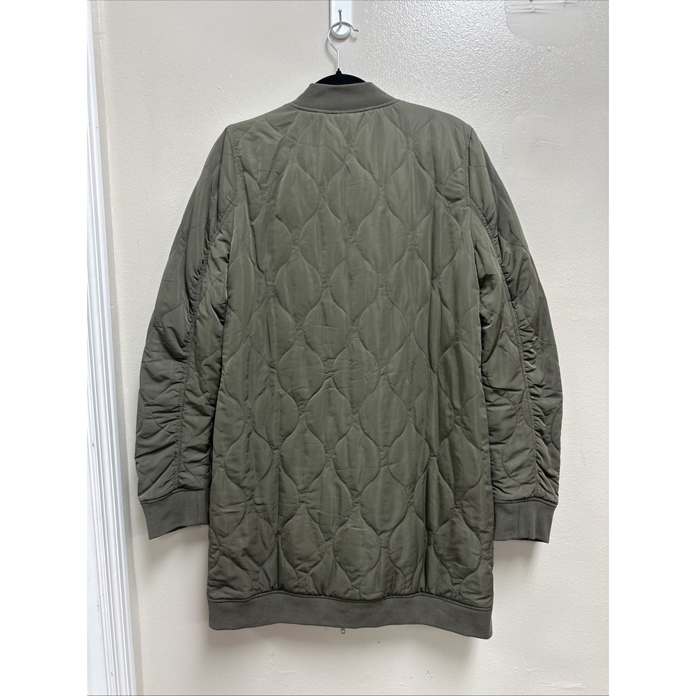 MYSTREE Quilted Midi Jacket-Olive 60268 Women's Size Medium NWT - Picture 2 of 7